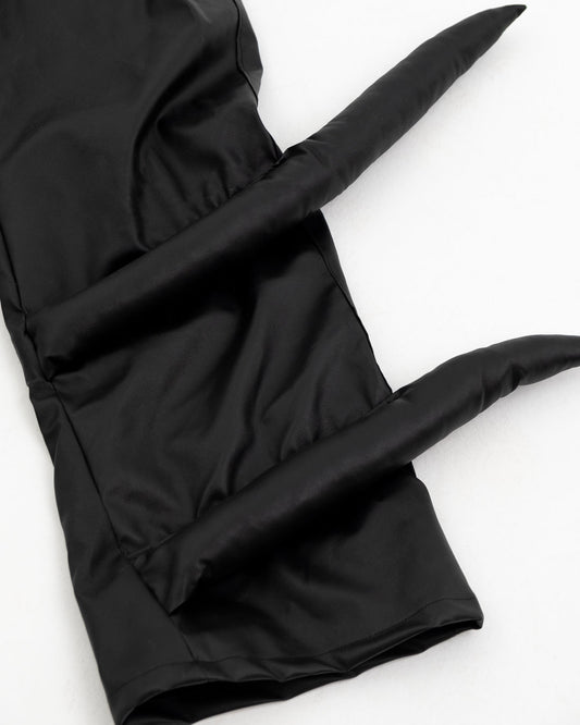 3D Sculptural Faux Leather Pants – Handmade Unisex Design